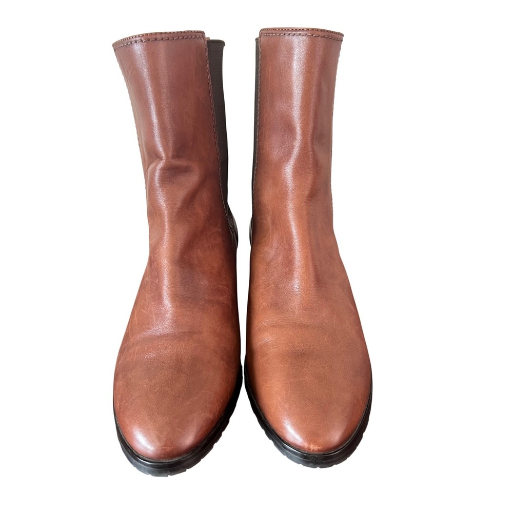Cole Haan British Tan Leather Chelsea Boots D29133 Womens 8.5 B - Picture 2 of 9